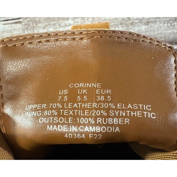 Lauren Ralph Lauren Corinne Suede Ankle Chelsea Boots Size 7.5 color brown - Picture 11 of 11